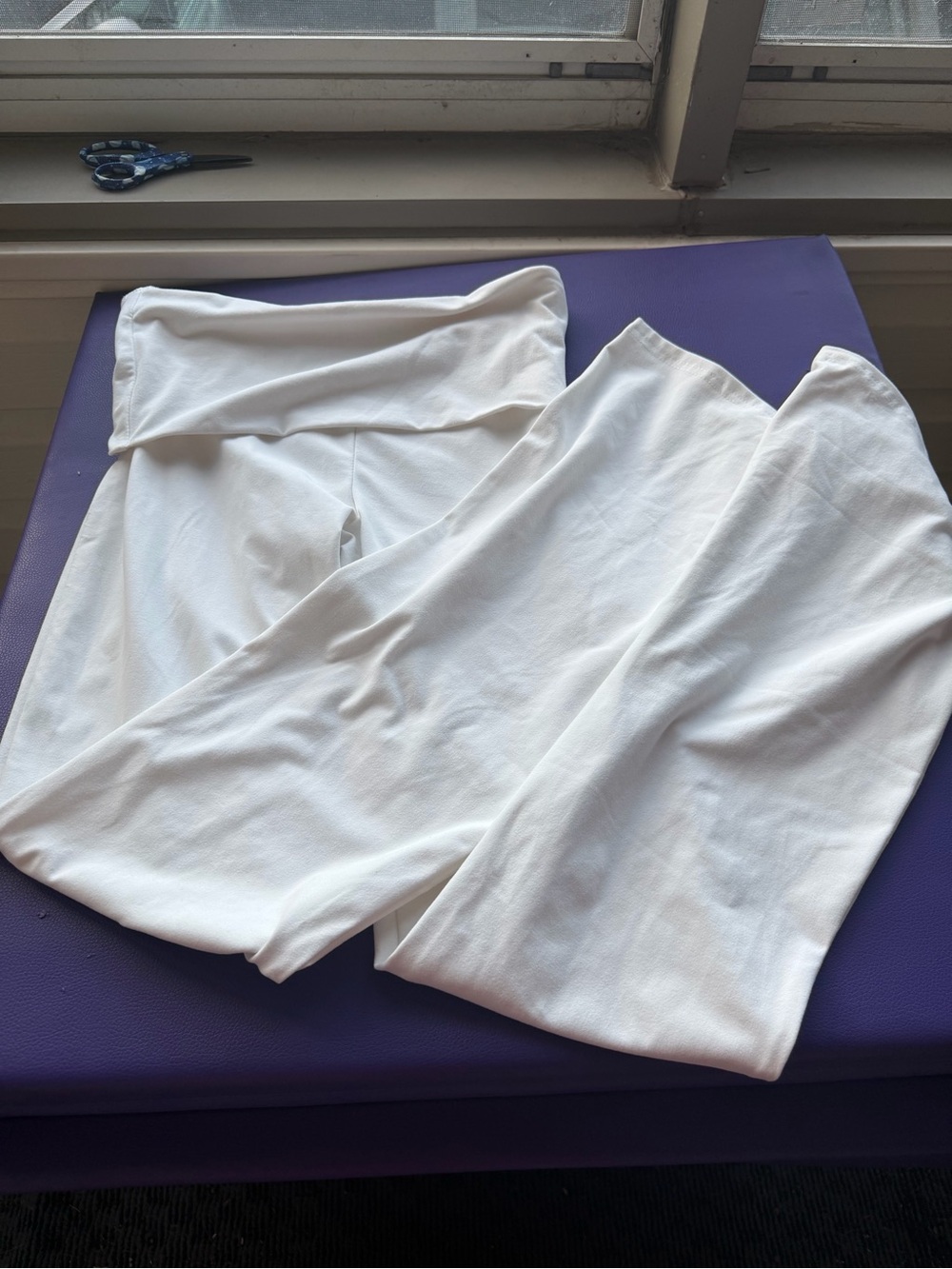 SHEIN White Wide Leg Pants